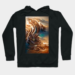 The Coffee Starry Teal ocean| starry night Hoodie